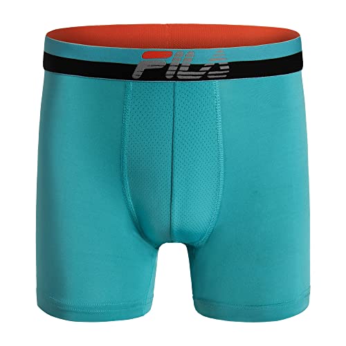 Fila Men's 6" Trunk No Fly Front with Pouch, Jersey & Mesh, 4-Pack2