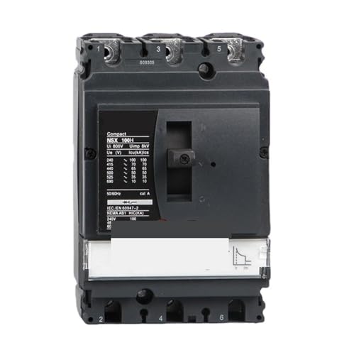 Disyuntor NSX100H TM80D Evita Sobrecargas en Instalaciones Trifásicas de 80A
