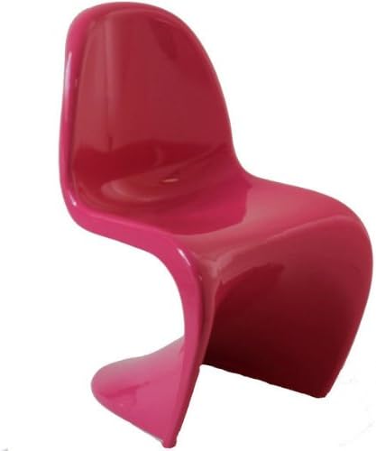 Verner Panton Style Pink ABS Finish New Dining Room Furniture Side Accent Chair