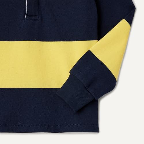 Image of Amazon Essentials Boys and Toddlers' Long Sleeve Rugby Polo Shirt