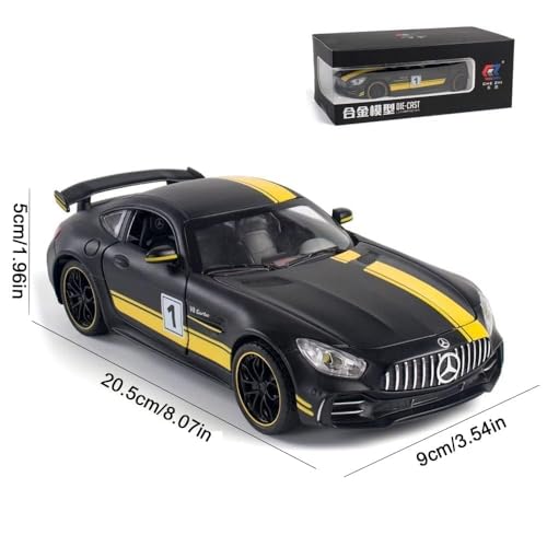 Image of VARIYA ENTERPRISE Exclusive Alloy Metal Pull Back Die-Cast Car Diecast Metal Pullback Toy Car with Openable 6 Doors,Light Music Boys Gifts Toys (1:24 Big Mercedes AMG GTR - Multicolor)