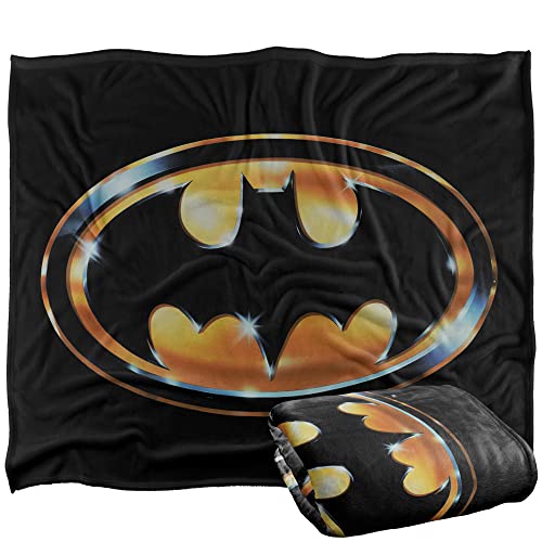 LOGOVISION Batman Silky Touch Kuscheldecke, superweich, 152 x 127 cm