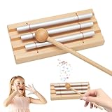 CEWROM Chime Energy Glockenspiel Chime Klangstab Schlagzeug Percussion Instrumente Mit Holzschlägel Kinder Für Meditation, Chime Klangstab Holz, für Musikalische Früherziehung, Geschenk, Gebet