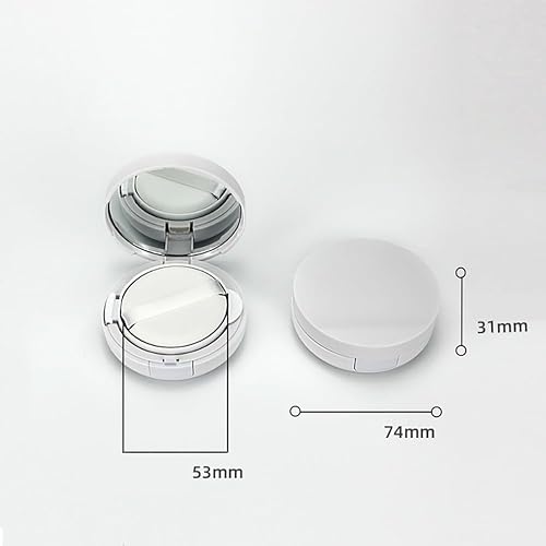 Miniatura 2 de Caja de soplo de cojín de aire portátil de 0.53 oz, contenedor de polvo de maquillaje vacío, estuche de base de cojín de bricolaje, estuche de