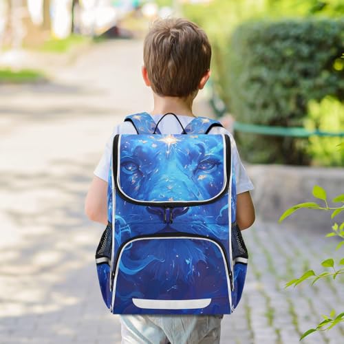 Mochila de viaje infantil para excursiones con estampado de león 7
