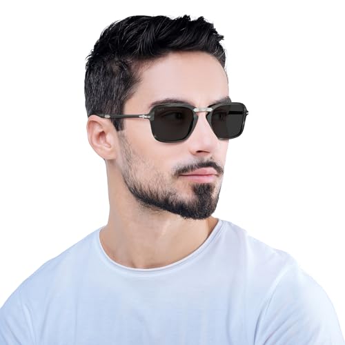 Image of Persol mens Po3330s Rectangular Sunglasses