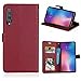 Produktbild Laybomo Handyhülle für Xiaomi Mi 9 Hülle Ledertasche Weiches Gummi Silikon TPU Haut Beutel Schützend Stehen Bilderrahmen Brieftasche Schale Tasche Schuzhülle für Xiaomi Mi 9 (Braun)