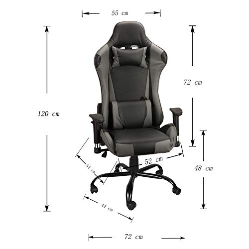 Panonw Hoge rug Gaming Stoel PC Bureaustoel Racing Computer Stoel Video Game Stoel Rugleuning en Zithoogte Verstelbare… - Afbeelding 7