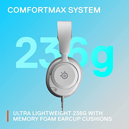 SteelSeries Arctis Nova 1P PS5 Headphones - Gaming Headset - 360° Space Sound - Memory Foam Ear Pads - Noise Cancelling Microphone - Also for PC, PS4, Switch, Xbox - White - image 7