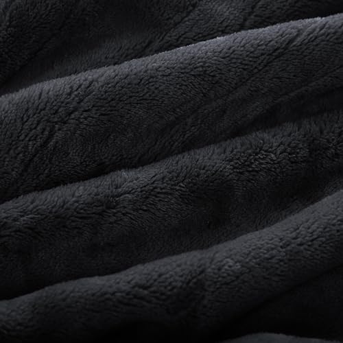 Electric Heated Blanket Full Size 72"x84", Cozy Large Oversized, 4 Heating Levels & 10 Hours Auto Off, Cozy for Bed, Sofa, & Office, Machine Washable, Black