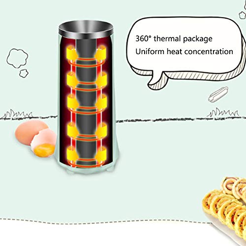 Eierrolle Maschine Eierbecher Automatik Eierwürstmaschine Frühstücksmaschine 80W Eierwürstmaschine Home Fried Ei gekocht Ei Antihaft Pfanne Schwarz 360° Stereo Heizung a – Bild 6
