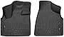 Husky Liners | Weatherbeater Series | Front Floor Liners - Black | 18091 | Fits 2008-2016 Chrysler Town & Country Stow-N-Go Swivel-N-Go, 2008-2020 Dodge Grand Caravan Stow-N-Go Swivel-N-Go 2 Pcs