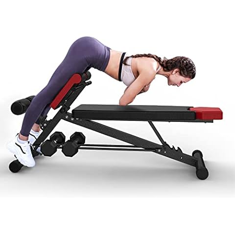 Finer Form Multi-Functional Weight Bench for Full All-in-One Body Workout – Versatile Adjustable Workout Bench for Home Gym. Fitness equipment perfect for Back HyperExtension, Bench Press, Roman Chair Exercise, Sit up. Adjusts to Decline or Flat Bench. Cover