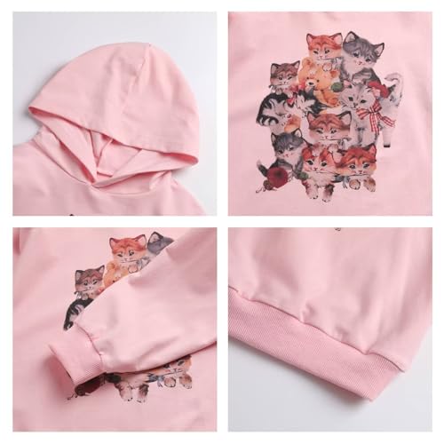 Image of WELAKEN Sweatshirts for Girls Toddler & Kids II Little Girl's Pullover Tops Sweaters & Hoodies
