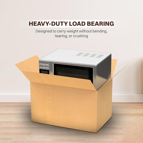 Image of BonKaso 5 Ply Corrugated Boxes for Packaging | 30 inchx19 inchx18 inch (Pack of 5) | Brown Cardboard Packing Boxes for Shipping, Moving & Storage | Large Carton Boxes for Courier & Goods Transportation