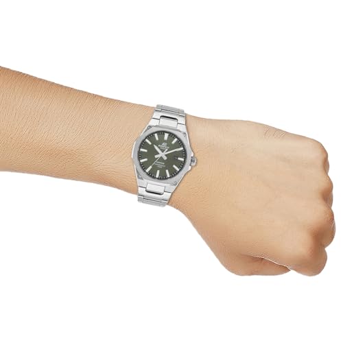 Casio Edifice EFR-S108D-3AVUDF Green Analog Dial Silver Stainless Steel Band Men's Watch Slim Case Sapphire Glass ED603 - Image 5