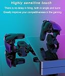 GOFOYO CK3 Déclencheurs mobiles, Contrôleur de jeu mobile, Déclencheur de jeu pour PUBG/Fortnite/Appel de devoir,Joysticks de contrôleur sensible à l'arrière But & Déclencheur d'incendie pour iPhone et téléphone Android(1 Paire) [jeu vidéo]