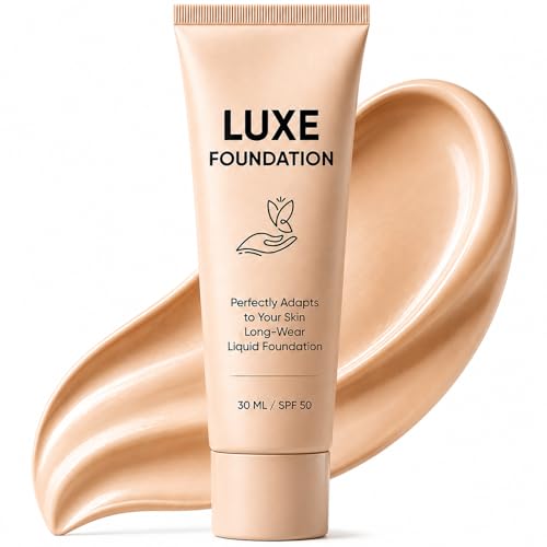 Luxe Foundation for Women, Color Changing Foundation, Hyaluronic Acid &