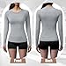 Coume 4 Pack Women's Compression Long Sleeve Shirts Crew Neck Workout Tops Quick Dry Gym Running Athletic Sports Underscrubs(2 Black White Gray,2XL)