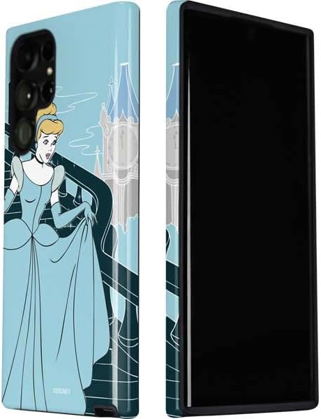 Skinit Pro Phone Case Compatible with Galaxy S22 Ultra - Officially Licensed Disney Cinderella Stroke of Midnight Design