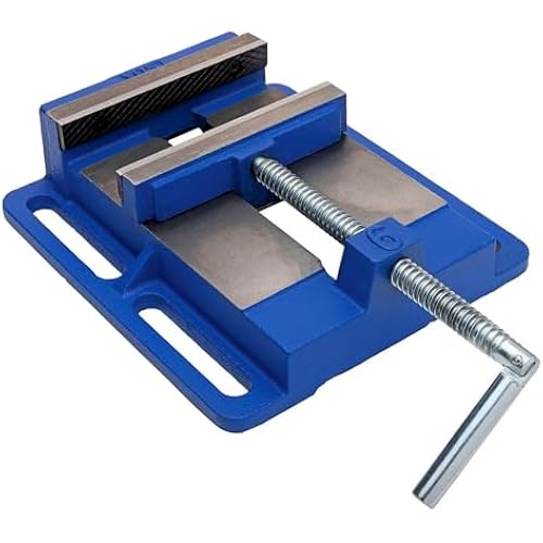 Yost Vises LDPV-6 Drill Press Vise | 6 Inch Jaw Width Portable Vise | Blue