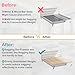 Thickest 10mm (80'x 60' Large Queen Size) Low Profile Bed Bunkie Board| Breathable, Noise Minimizing, Moisture Resistant, Easy Setup, Heavy-Duty Wood | Folding Spring Box, Bed Board for Under Mattress