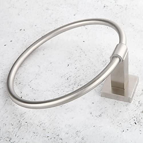 Hand Towel Holder Hotel Bathroom 304 Stainless Steel Accessories Bathroom Bathroom Accessories Towel Ring Towel Rack Bath Towel Shelf Towel