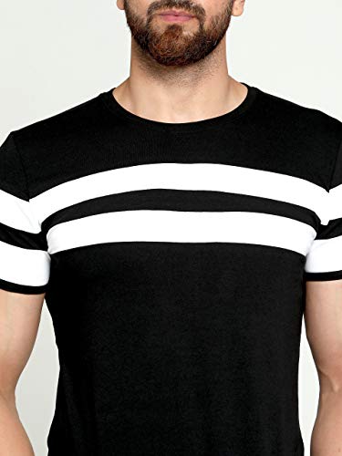 Image of AUSK T-Shirt for Mens Double Stripes on Chest