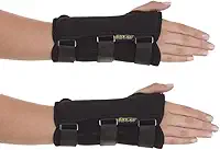 Par Munhequeira Com Tala Túnel Do Carpo Imobilizar Punho Mão Braço Reparação de Ligamentos - Artipé