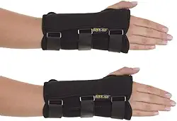 Par Munhequeira Com Tala Túnel Do Carpo Imobilizar Punho Mão Braço Reparação de Ligamentos - Artipé