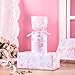 WRAPAHOLIC Pink Floral Tissue Paper - 60 Sheets 14 x 20 Inch Vintage Pink White Flower Tissue Paper Bulk for Wedding Birthday Bridal Shower Art Craft Tea Party Favor Decoration