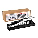 Turboyhood Heavy Duty Bench Hose Crimper Tool - Professional Grade Manual Crimper for 1/4", 5/16", 3/8" Air, PVC & Rubber Hoses, Mountable Workbench Repair Tool