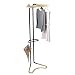 Senza Marchio JIE- Nordic Abiti in Stile Appendiabiti di Metallo Guardaroba Cellulare Appeso Vestiti Cremagliera Indumento Cremagliera, 62 × 52 × 170 Centimetri, Carico 160 Lb, Il Nero + Oro
