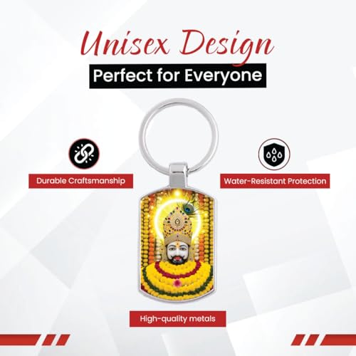Image of Stylish Metal Keychains with Permanent Glossy Print - Inspirational Quotes & Spiritual Designs - Perfect Key chains for loved ones, Personal Use, Gifts & Return Gifts
