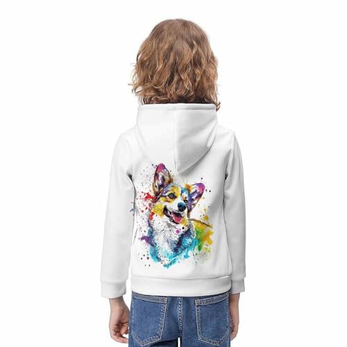 Sweat à capuche imprimé 3D chiens éblouissants cadeau d'anniversaire enfant - 4