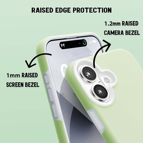 Image of Kratos Soft Silicone Case Cover Compatible with iPhone 16 - Everyday Comfort Protection, Wireless Magnetic Charging Case with Raised Edge Camera & Screen Protection, Shock-Resistant Design