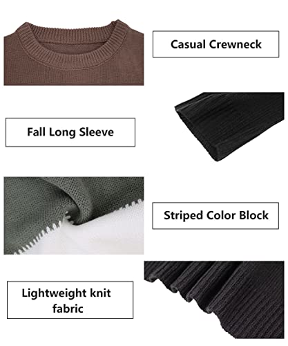 TIYOMI Plus Size Sweaters for Women Sexy Off Shoulder Pullover Crew Neck V Neck Hollow Out Long Sleeve Knitted Tops3