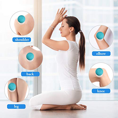 Image of BBTO 4 Pieces Glass Cupping Set Glass Silicone Cupping Cups Massage Vacuum Suction Cupping Cups for Body Face Leg Arm Back Shoulder Muscle and Joint Pain (Green)