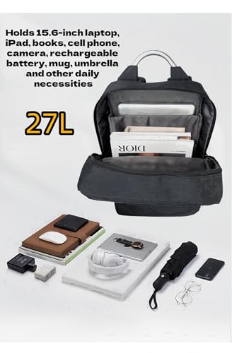 NST Waterproof Laptop Backpack for Ｍen - Travel Business Bags for Men, College Bookbag Computer Bag Fits 15.6 Inch Notebook (GYL1)3