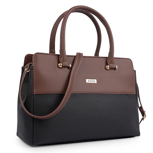 Image of Color Block Shoulder Handbag for Women - Stylish Crossbody Bag with Sling Belt, Ladies' Purse with Top Zipper Closure, Gift for Women and Girls (ADW4088)