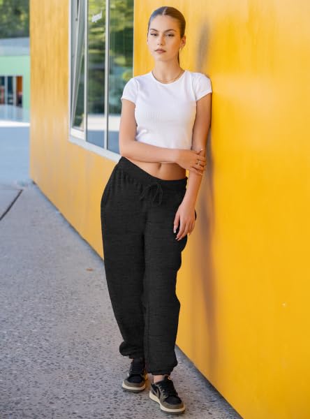 3 Pack Womens Sweatpants Comfortable Fleece Ladies Joggers4