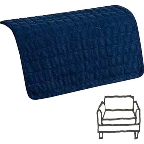 ILiemao Sesselschoner für rutschfest, Sesselschoner mit Armlehnenschoner 70x90/50x90 cm Bezug für Sofa, Liegesofa Sesselbezug, Sesselschoner für Relaxsessel, Waschbar(Blau,55X55cm)