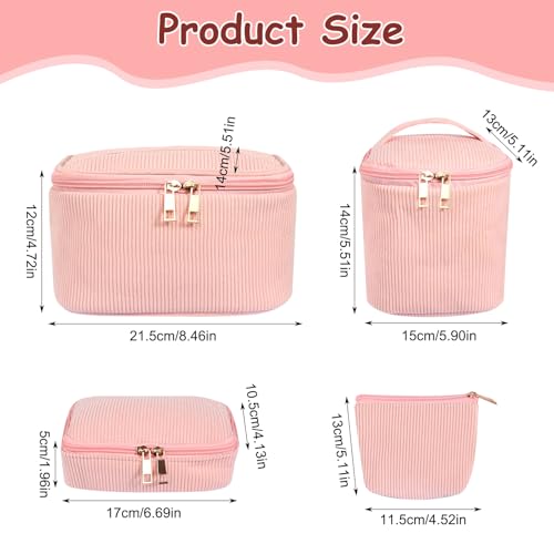 Beautycase Make-upkoffer meisjes 82-delig roze - View 1