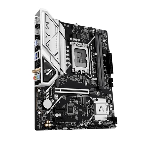 ASUS B760M-AYW WiFi D4 II Intel® B760 (LGA 1700) microATX mATX Motherboard, PCIe 5.0 x16 Support, Two M.2 Slots, DDR4, Realtek 2.5Gb Ethernet, Wi-Fi 6, HDMI, SATA 6 Gbps, Front USB 5Gbps, Aura Sync by Asus - Image 9