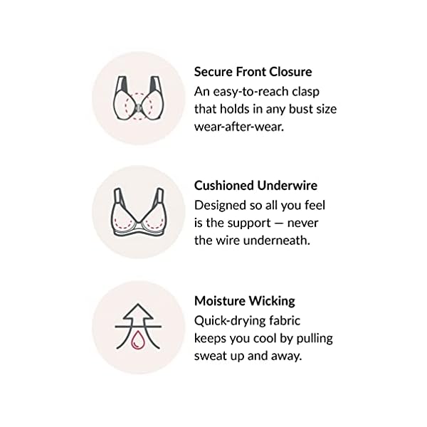 Glamorise-Womens-Plus-Size-Wonderwire-Front-Close-Bra-Underwire-1245 Glamorise Full Figure Plus Size Wonderwire Front-Closure Bra Underwire #1245