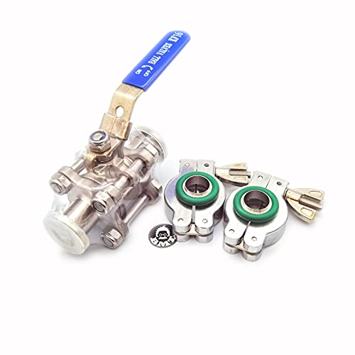 ISO-KF NW25 KF25 brida válvula de bola, válvula de cierre, válvula de aislamiento, bueno para vacío configuración de foreline (brida KF16)