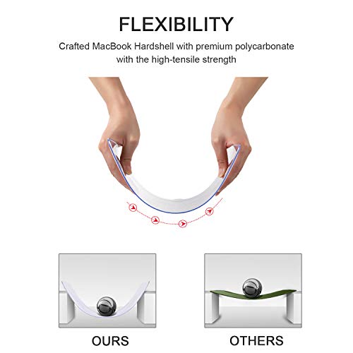 Icasso For Macbook Air 13 Inch Case (Release 2010-2017 Older Version), Plastic Hard Shell Protective Case & Keyboard Cover Only For Macbook Air 13 Inch Model A1466/A1369 - Clear Weeds #TOP4