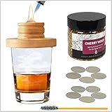 Whiskey Bourbon Cocktail Smoker Kit, Old Fashioned Drink Smoker for Smoked Drink and Food, Cocktail...