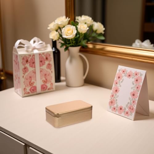 Boîtes en fer-blanc vide pour bonbons lot de 4 rangement métal mariage