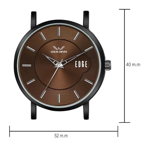 Image of LOUIS DEVIN Silicone Strap Analog Wrist Watch for Men and Women (Green /Brown /Blue /Black) | Set of 2 Wrist Watches | Couple Watches | LDCM-BK092-ST